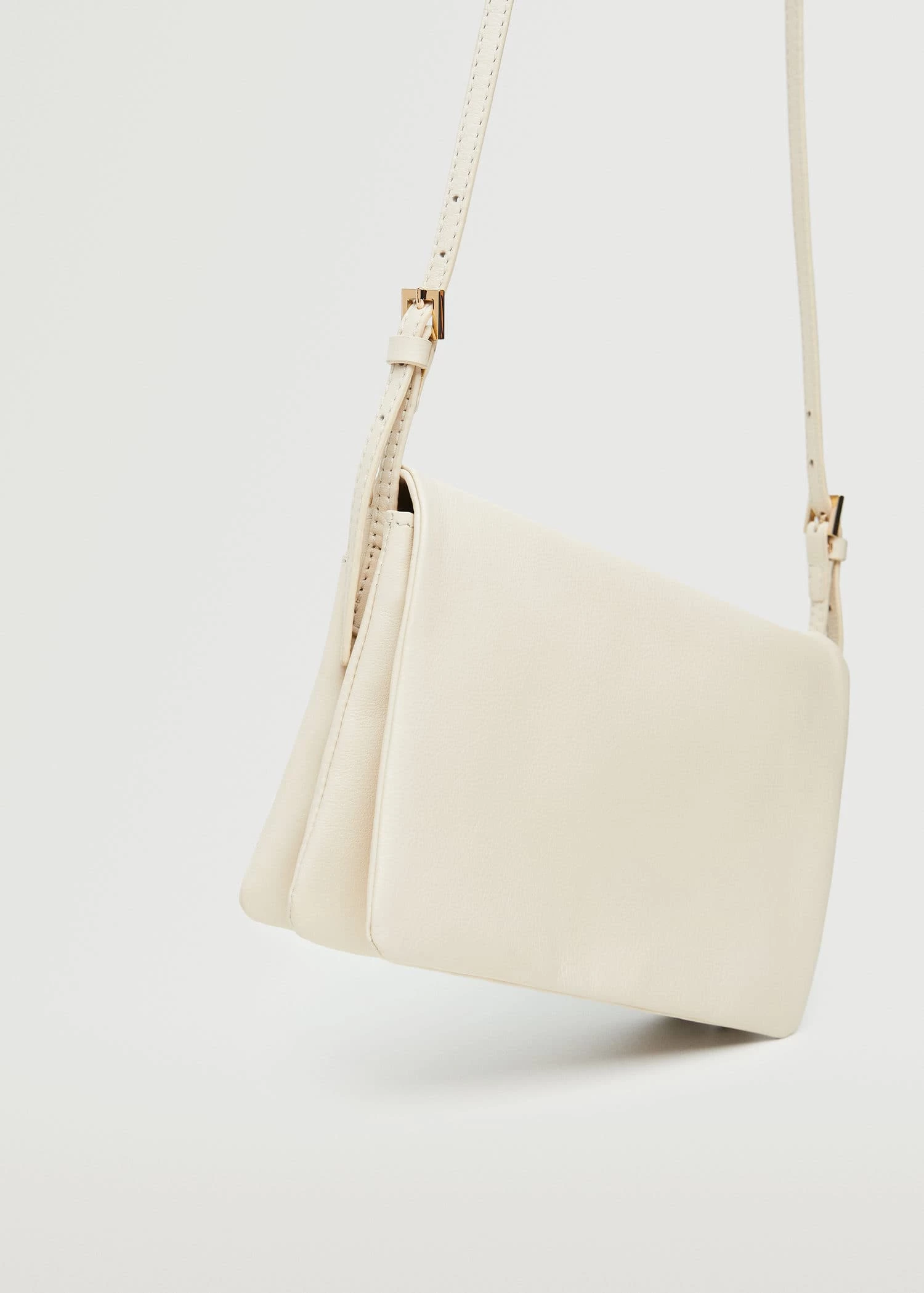 Mango Leather Cross Body Bag Lime 2 Mango Leather Cross Body Bag Lime - Image 2