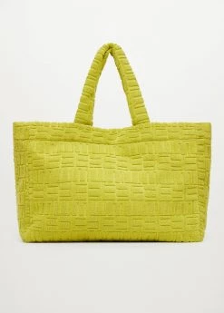 Mango Towel Shopper Bag Lime