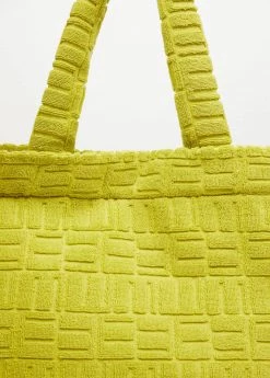 Mango Towel Shopper Bag Lime -Mango Bags Sales Store unnamed file 1008