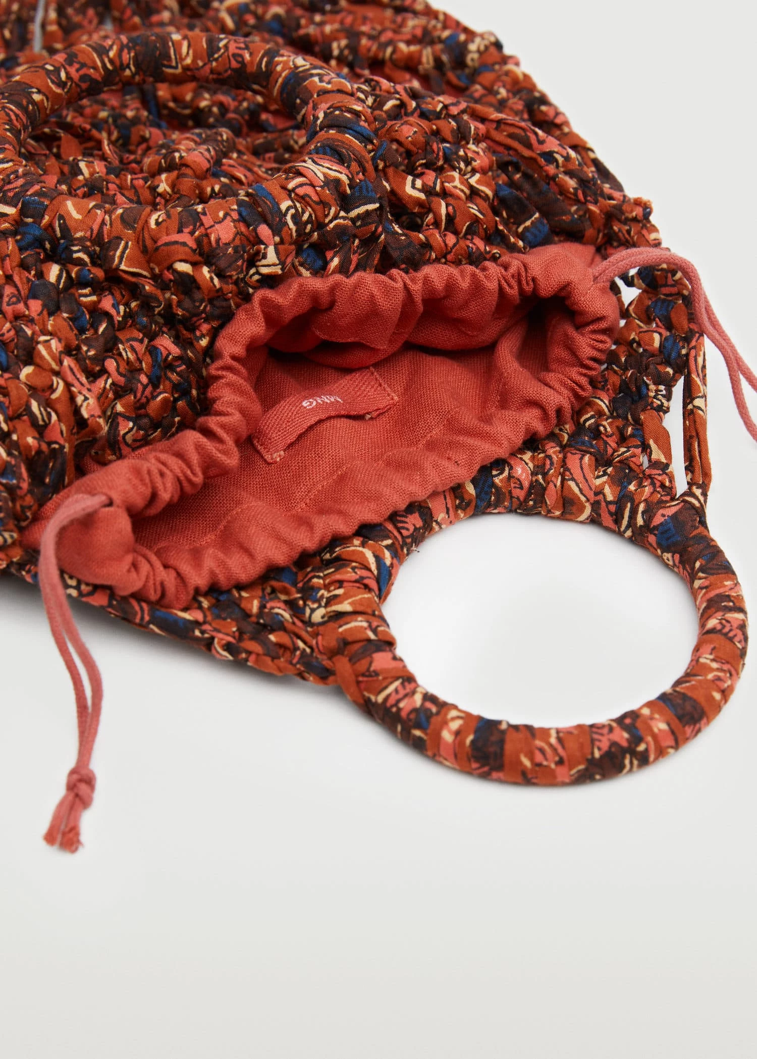 Mango Fringed Handbag Russet 3 Mango Fringed Handbag Russet - Image 3