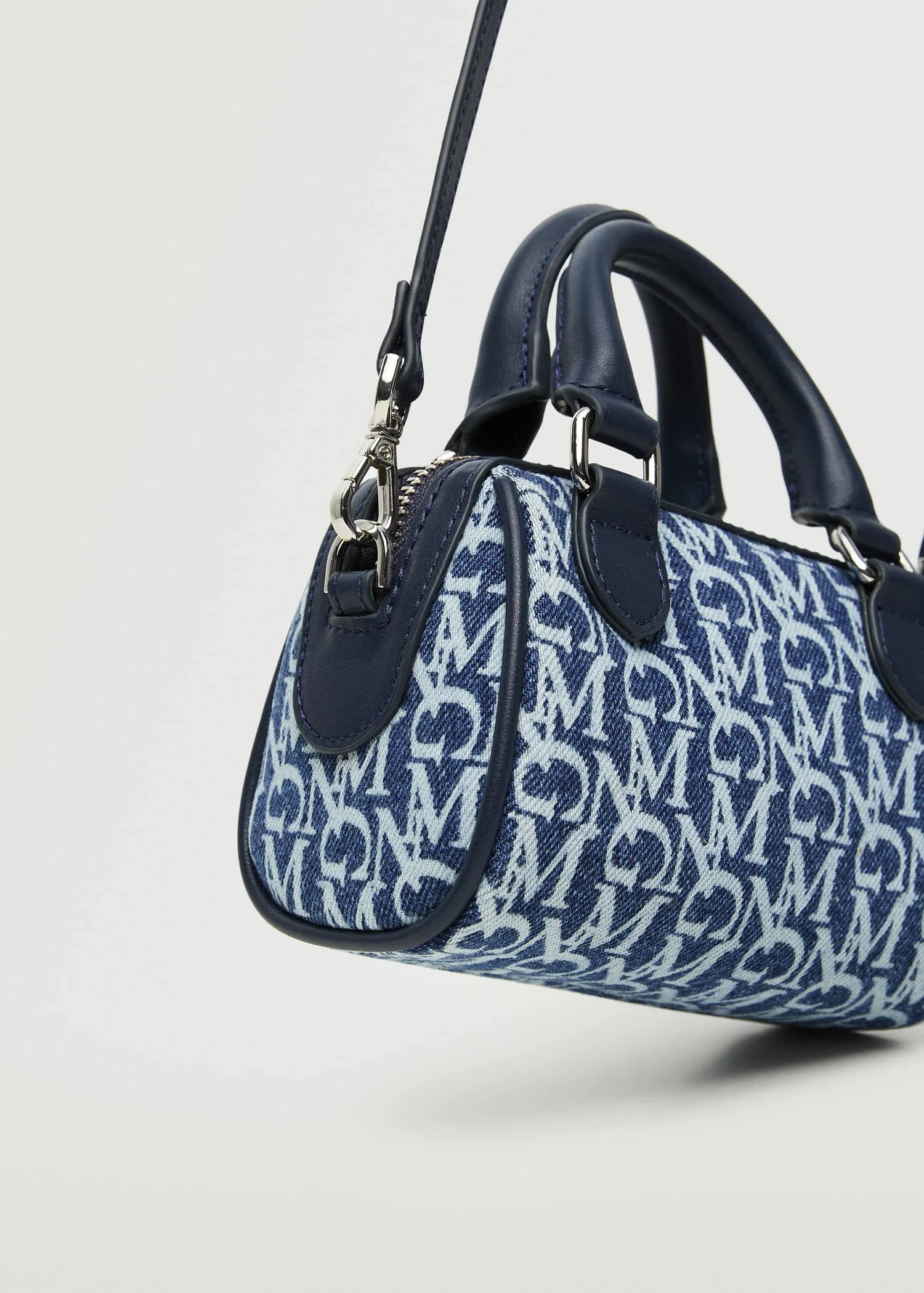 Mango Bag With Mini Logo Blue 2 Mango Bag With Mini Logo Blue - Image 2