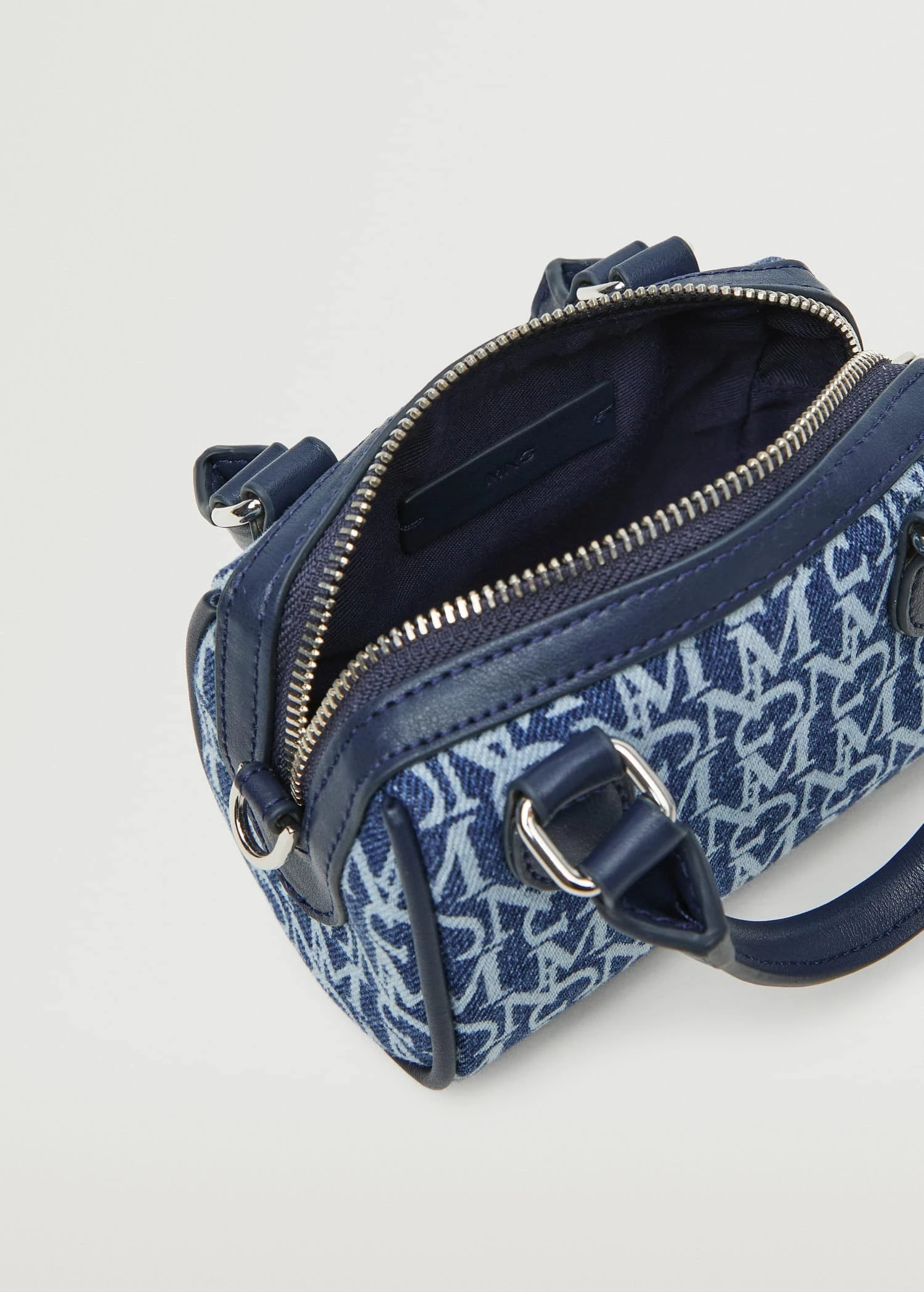 Mango Bag With Mini Logo Blue 3 Mango Bag With Mini Logo Blue - Image 3