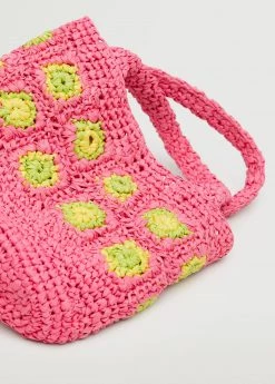 Mango Raffia Shopper Bag Fuchsia -Mango Bags Sales Store unnamed file 1050