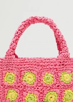 Mango Raffia Shopper Bag Fuchsia -Mango Bags Sales Store unnamed file 1052