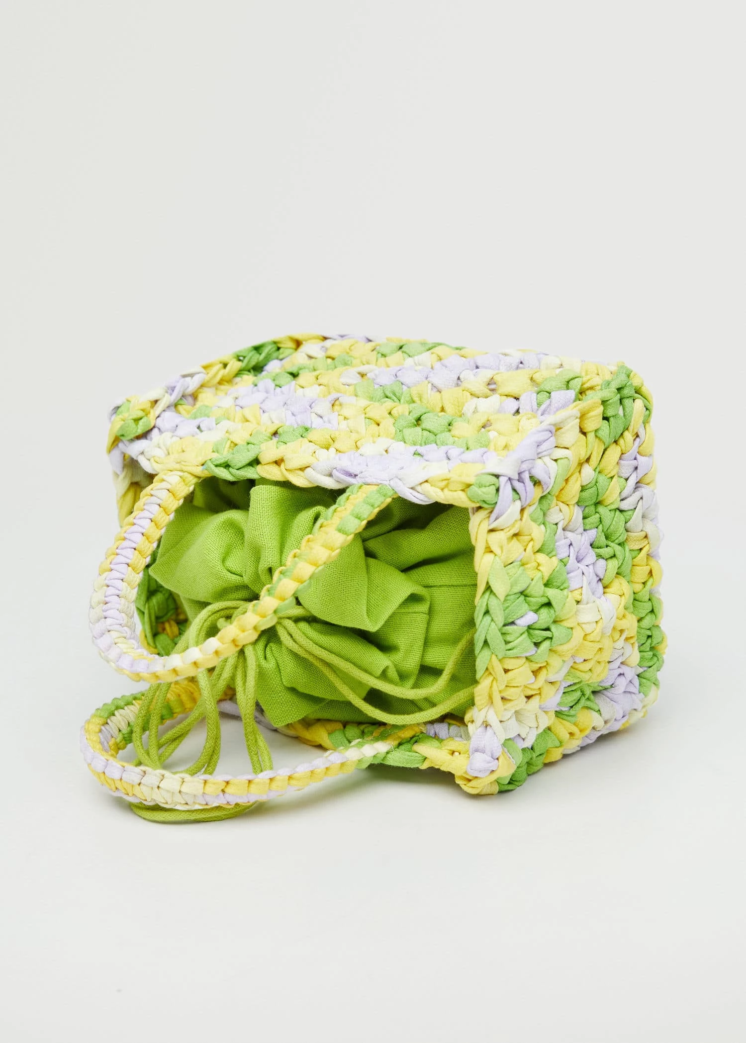 Mango Braided Mini Bag Lime 7 Mango Braided Mini Bag Lime - Image 7