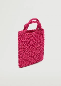 Mango Mini Shopper Bag Fuchsia -Mango Bags Sales Store unnamed file 1100