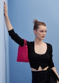 Mango Mini Shopper Bag Fuchsia -Mango Bags Sales Store unnamed file 1104