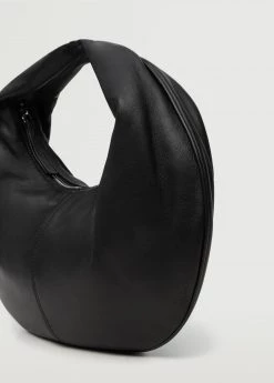 Mango Leather Handbag Black -Mango Bags Sales Store unnamed file 1119