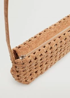 Mango Handmade Braided Baguette Bag Medium Brown -Mango Bags Sales Store unnamed file 1130
