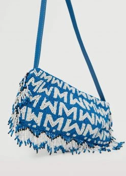 Mango Beaded Baguette Bag Blue -Mango Bags Sales Store unnamed file 1139