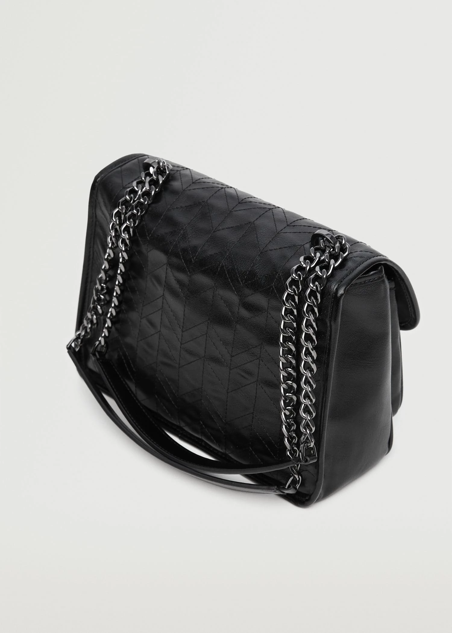 Mango Seam Flap Bag Black 5 Mango Seam Flap Bag Black - Image 5