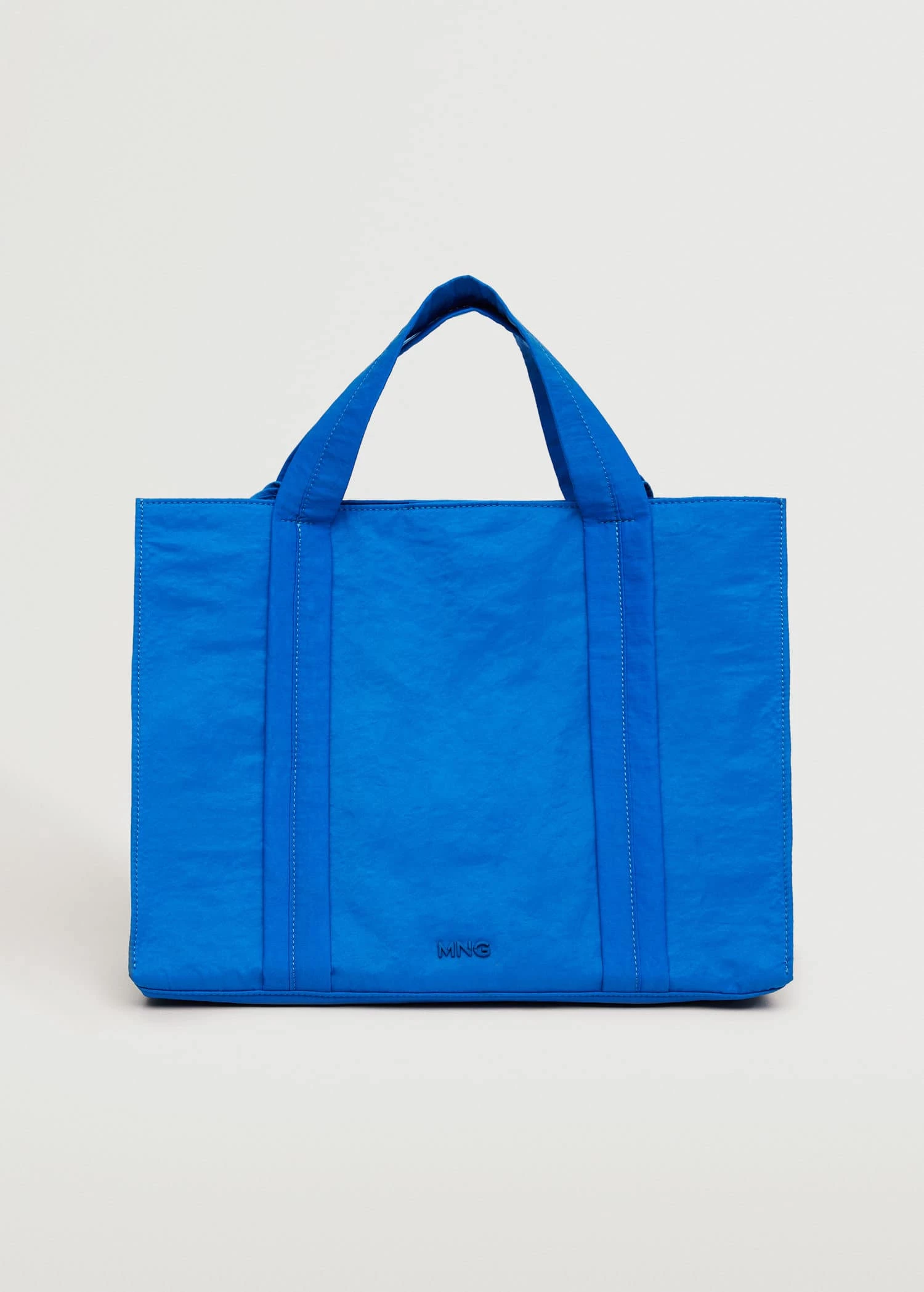 Mango Logo Shopper Bag Black 2 Mango Logo Shopper Bag Black - Image 2