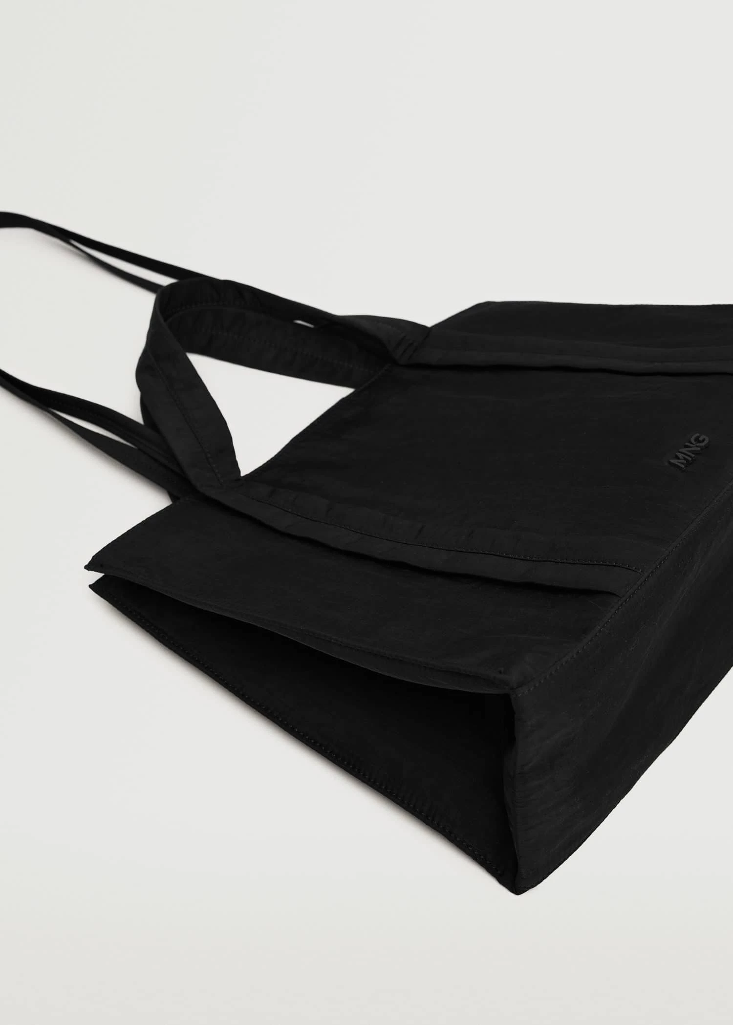 Mango Logo Shopper Bag Black 10 Mango Logo Shopper Bag Black - Image 10