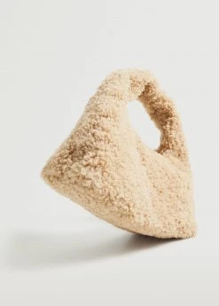 Mango Textured Faux-shearling Bag Blue -Mango Bags Sales Store unnamed file 1208