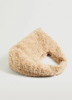 Mango Textured Faux-shearling Bag Blue -Mango Bags Sales Store unnamed file 1210