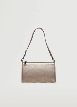 Mango Glossy Baguette Bag Dark Silver -Mango Bags Sales Store unnamed file 1238