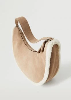 Mango Combined Shearling-effect Leather Bag Sand -Mango Bags Sales Store unnamed file 1268