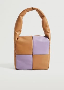 Mango Quilted Square Bag Black