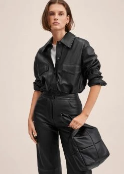 Mango Quilted Square Bag Black -Mango Bags Sales Store unnamed file 1301