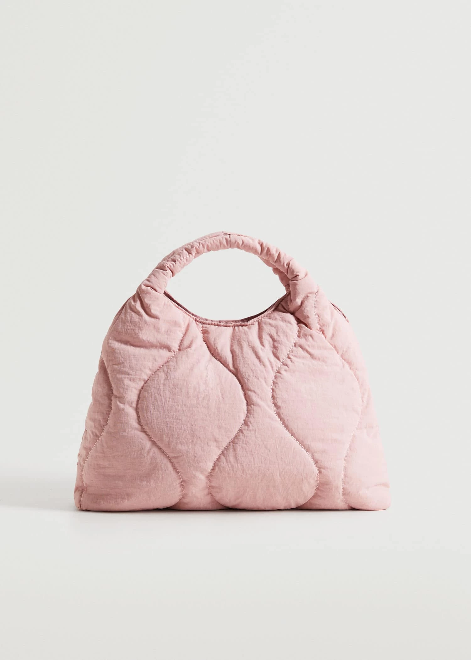 Mango Quilted Handbag Green 7 Mango Quilted Handbag Green - Image 7