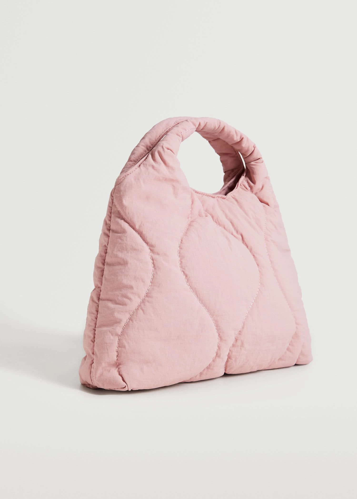 Mango Quilted Handbag Green 8 Mango Quilted Handbag Green - Image 8