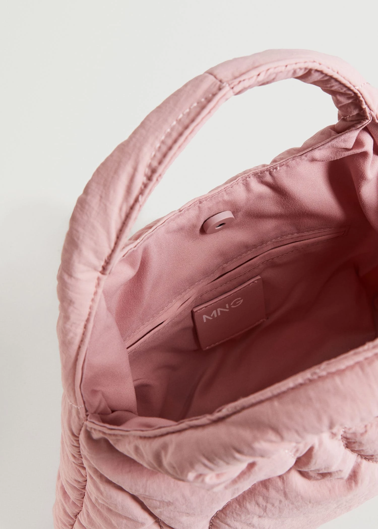 Mango Quilted Handbag Green 9 Mango Quilted Handbag Green - Image 9