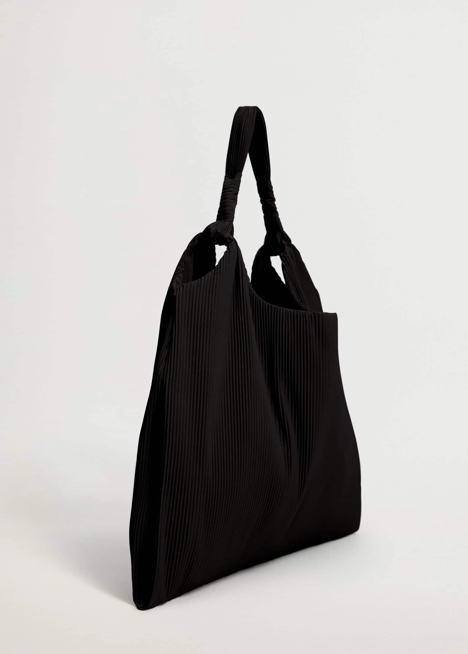 Mango Pleated Bucket Bag Beige 9 Mango Pleated Bucket Bag Beige - Image 9