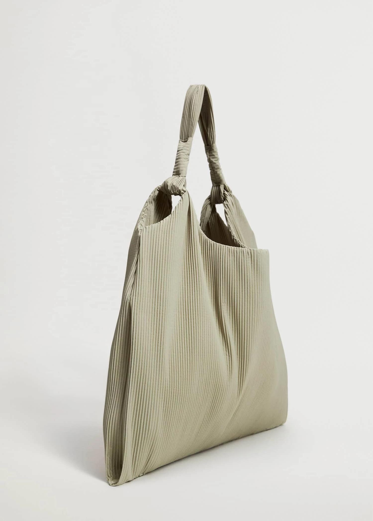 Mango Pleated Bucket Bag Beige 16 Mango Pleated Bucket Bag Beige - Image 16