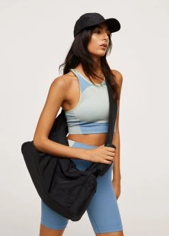 Mango Quilted Cross-body Bag Khaki