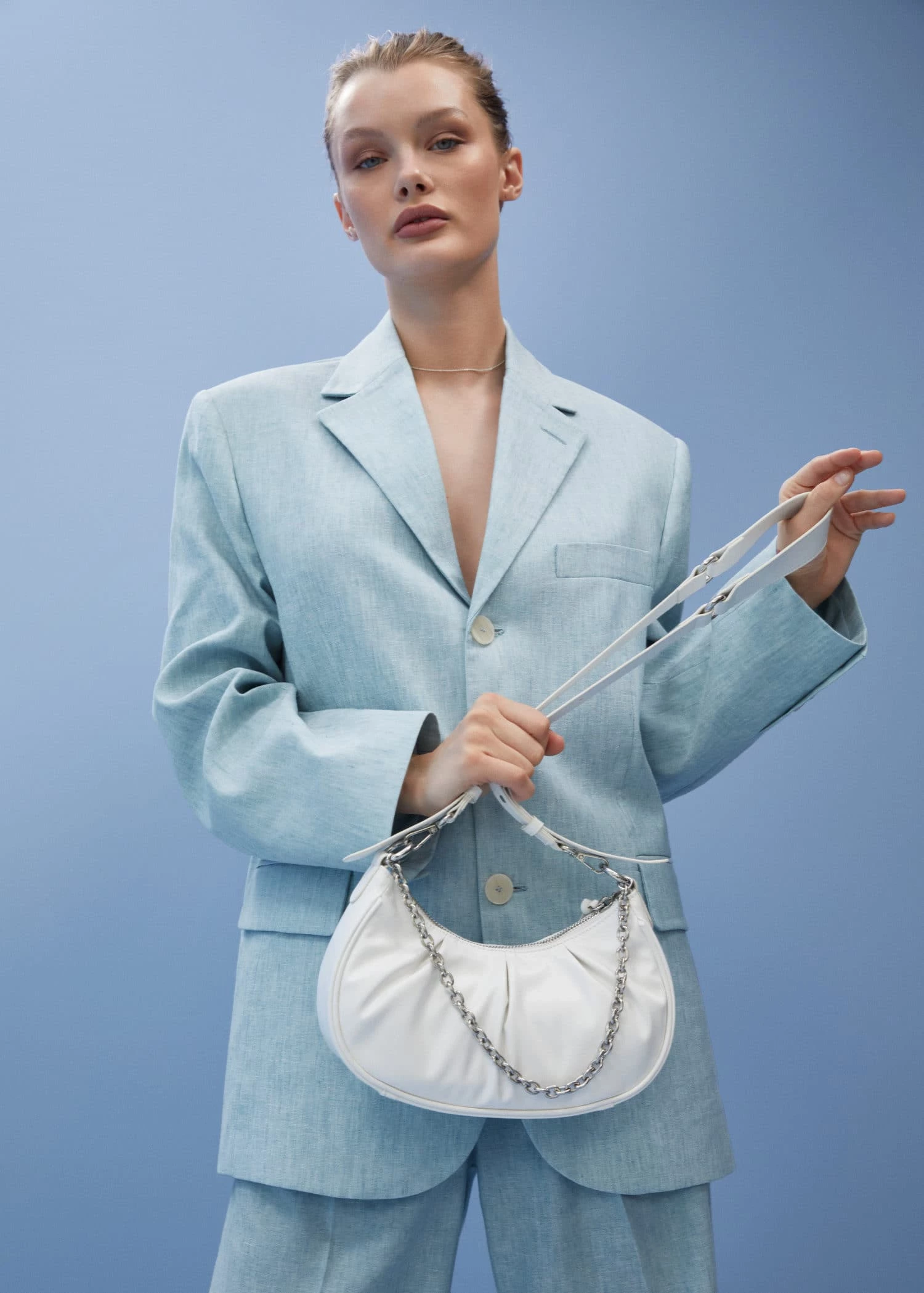 Mango Chain Cross Body Bag Orange 1 Mango Chain Cross Body Bag Orange