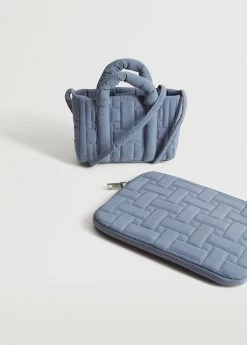 Mango Kids Quilted Shopper Bag Blue -Mango Bags Sales Store unnamed file 1394