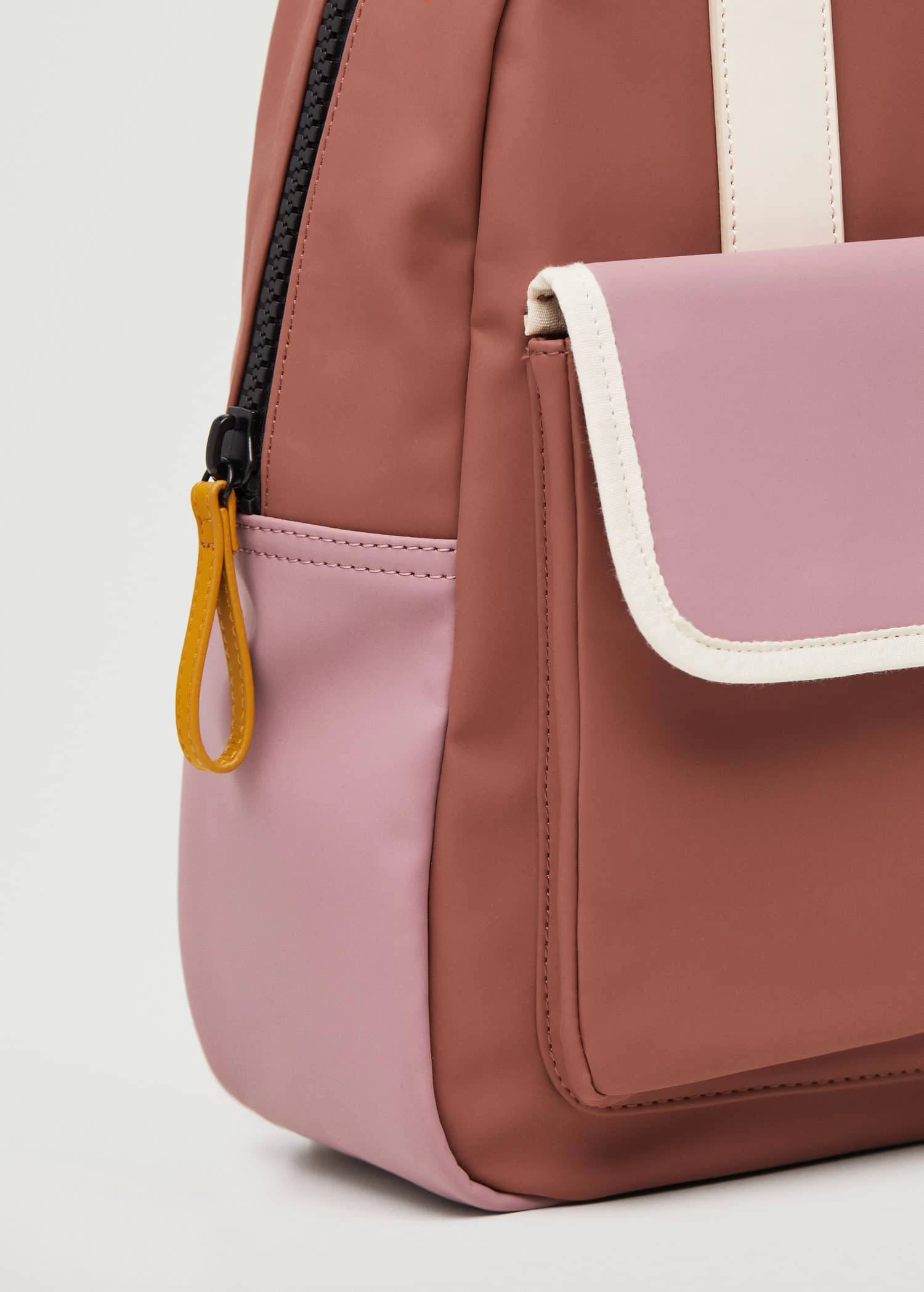 Mango Kids Contrasting Rubber Backpack Pastel Pink 3 Mango Kids Contrasting Rubber Backpack Pastel Pink - Image 3