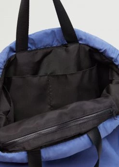 Mango Teen Nylon Sack Backpack Blue -Mango Bags Sales Store unnamed file 1429