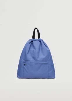 Mango Teen Nylon Sack Backpack Blue -Mango Bags Sales Store unnamed file 1432
