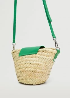 Mango Leather Flap Raffia Bag Fuchsia 19 Mango Leather Flap Raffia Bag Fuchsia -Mango Bags Sales Store unnamed file 145