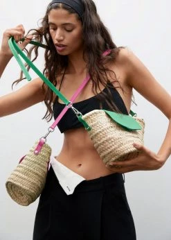 Mango Leather Flap Raffia Bag Fuchsia 22 Mango Leather Flap Raffia Bag Fuchsia -Mango Bags Sales Store unnamed file 148