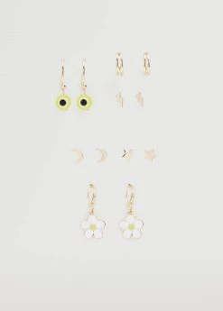 Mango Teen 6-pack Earrings Gold -Mango Bags Sales Store unnamed file 1497