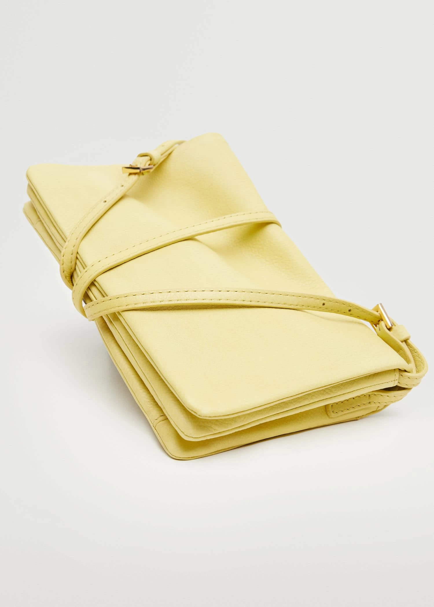 Mango Leather Cross Body Bag Lime 16 Mango Leather Cross Body Bag Lime - Image 16