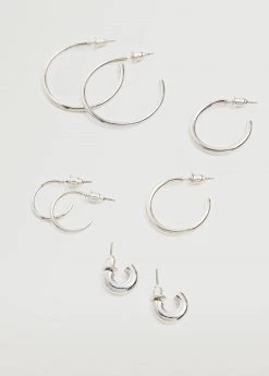 Mango Teen 4-pack Of Hoop Earrings Gold