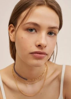 Mango Teen 3-pack Of Necklaces Gold