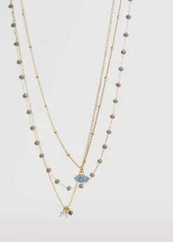 Mango Teen 3-pack Of Necklaces Gold