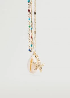 Mango Teen Mixed Bead Necklace Gold