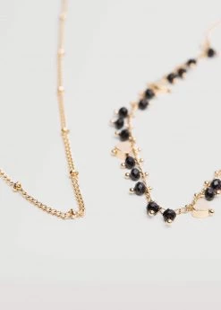 Mango Teen Mixed Bead Necklace Gold