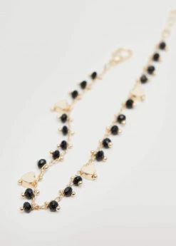 Mango Teen Mixed Bead Anklet Gold
