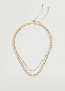 Mango Teen Double Chain Necklace Gold -Mango Bags Sales Store unnamed file 1576
