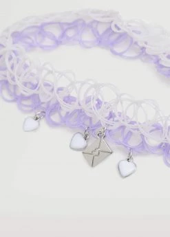 Mango Kids 2 Pendant Chockers Pack Light/pastel Purple