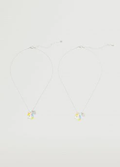 Mango Kids Best Friends Necklace 2 Set Silver -Mango Bags Sales Store unnamed file 1616