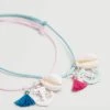 Mango Kids Shell 2 Pack Bracelets White