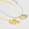 Mango Kids 2 Pack Hearts Bracelet Yellow