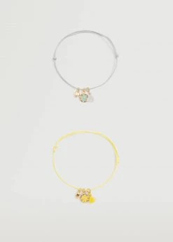 Mango Kids 2 Pack Hearts Bracelet Yellow -Mango Bags Sales Store unnamed file 1623